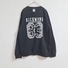 OBLO DESIGN トレーナー L 黒 83 ロゴプリント