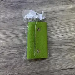 ★新品未使用★ ライムグリーン レザー キーケース
