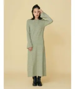 Ungrid フレアスリーブテレコフィットワンピース