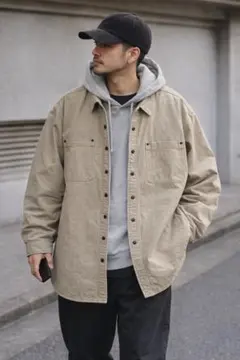 L.L.Bean コットンダックシャツジャケット 裏チェック ビッグサイズ