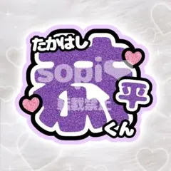 なにわ男子 高橋恭平 うちわ文字 パネル