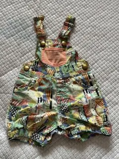 カラフル動物柄オーバーオール 100cm~