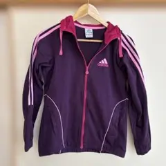 adidas フルジップジャケット Sサイズ パープル