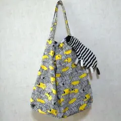 ハンドメイド。しまうま柄 トートバッグ ＆ セキグチ しまうまペンケース ポーチ