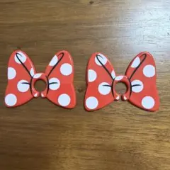 ミニーマウス リボンクリップ 2個セット