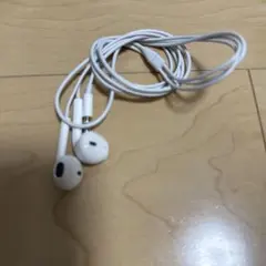 ホワイト 有線イヤホン L/R表示