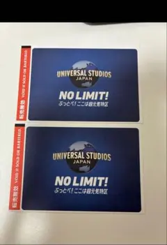 ユニバーサルスタジオジャパン チケット 2枚セットのサムネイル