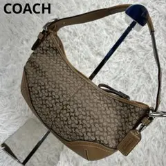 【美品】 コーチ COACH Mini Signature Small Hobo