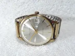Orient I.92021ラッキーカレンダーメンズ手巻き時計 シルバー・稼働中