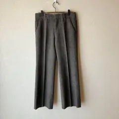 Stanley Blacker センタープレスパンツ　ブラウン　M相当　シンプル