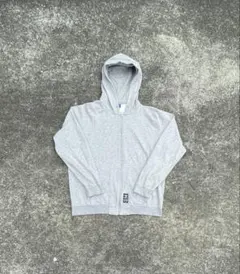 adidas アディダス フルジップパーカー ロゴワッペン グレー