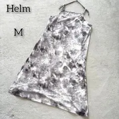 ヘルム 【M】 トップス ワンピース フレアスカート 総柄 キレイめ 大人