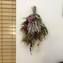 ボリュームスワッグ＊キングプロテアとパンパス 秋冬 ナチュラル おしゃれ