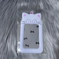 DUCKY WORLD トレカケース トレカホルダー ねこ ネコ 眼鏡ネコ 韓国