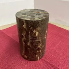 樺細工さくら散らし茶筒