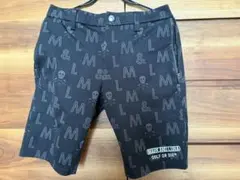 新品 ★ MARK&LONA ショーツ マーク＆ロナ ハーフパンツ 黒 マークアンドロナ ゴルフハーフパンツ MARK&LONA マークアンドロ