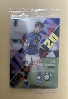 久保建英　ウエハース サッカー日本代表 メタリックプラカード 新品未開封