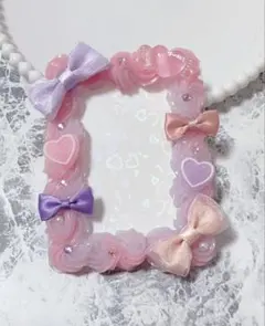 ホイップデコ 硬質トレカケース B8 紫ピンククリアミックス 蝶 TC-86