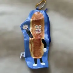 パンどろぼう　カラナビ付き　おでかけポーチ　（なぞのフランスパン）