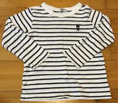 DOUBLE.B ストライプ 長袖カットソー 110