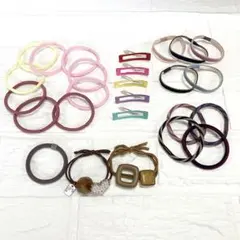 【未使用】ヘアゴム・ヘアクリップ 「25点セット」+おまけ1点　