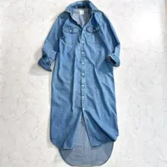 マディソンブルー HAMPTON B刺繍デニムロングシャツワンピ vw5 2026年最新】MADISON BLUE カラー：ブルー系 レディース 長袖・七分袖