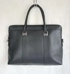 BALLY ビジネスバッグ シボ革 ネイビー 紺 型押し MALESO - メルカリ