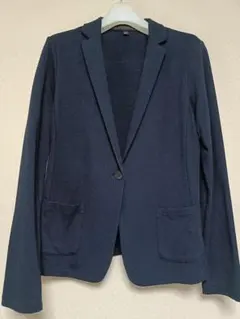 ユニクロ UVカットジャージージャケット Sサイズ　ネイビー