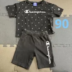 Champion ブラック Tシャツ ショートパンツ セット 90のサムネイル