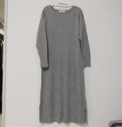 UNIQLO メリノブレンドボートネックニットワンピース M