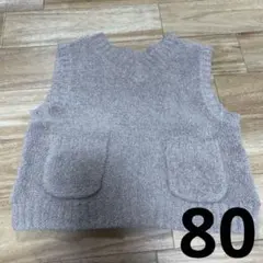 UNIQLOベビー ベスト ブラウン 80