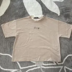 Courage 刺繍 ベージュ Tシャツ M
