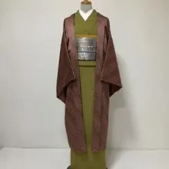 No.3370 未使用シリーズ正絹作家物袖無し長羽織 落款 美品 - メルカリ