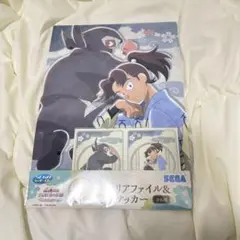 忍たま乱太郎セガラッキーくじI賞クリアファイル＆ステッカー雑渡昆奈門 山田利吉