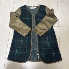 SWAP MEET MARKET チェック柄コート 110 秋服 冬服 アウター
