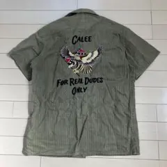 ワークシャツ 刺繍