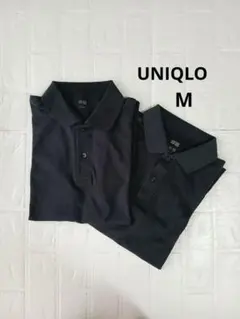 ユニクロ ネイビー M 半袖 ポロシャツ 2枚 セットUNIQLO