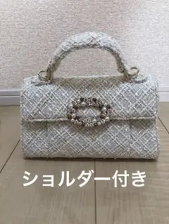 スナイデル　ショルダー　ホワイト　ツイード