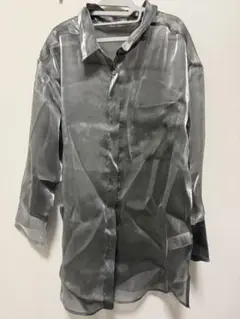 MURUA シースルーグレーシャツ サイズF