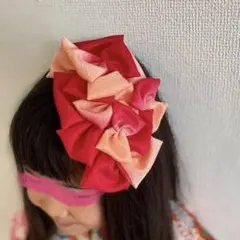 ピンク リボン ヘッドドレス ヘアアクセサリー 髪飾り 成人式 七五三 着物