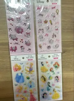 ディズニーエポキシラメシールプリンセスとマリー