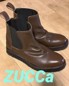 【ZUCCa】 ✨美品✨ 牛革 サイドゴアブーツ コゲ茶 24cmのサムネイル
