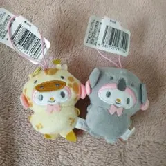 サンリオ　どうぶつ着ぐるみ　キツネ編　コアラ編　マイメロディ　マスコット　ナムコ