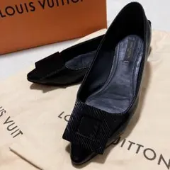 箱・保存袋付き✨ルイヴィトン エピ ロゴ フラットパンプス パテントレザー