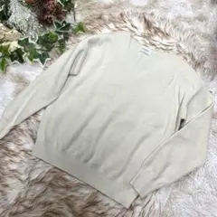 オペークドットクリップ　ラメ入り　Vニット　フリー　大きめ　シンプル