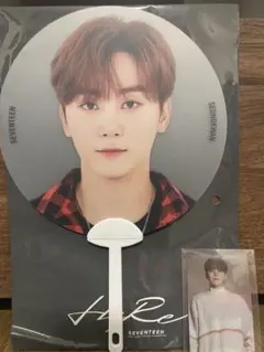 SEVENTEEN スケルトンうちわ・トレカ　スングァン