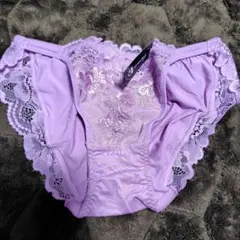 ラベンダー刺繍ショーツ Mサイズ