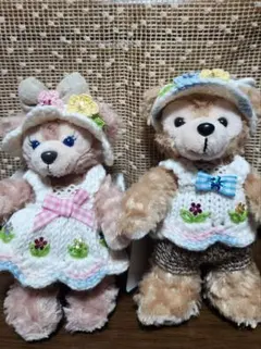 ハンドメイド☆ハート柄♡コスチューム☆ぬいぐるみバッジ♡ストラップ