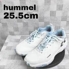 hummel ヒュンメル スニーカー ホワイト ライトブルー 25.5cm 87のサムネイル