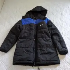Kids NIKE フード付きナイロンジャケット 黒/青